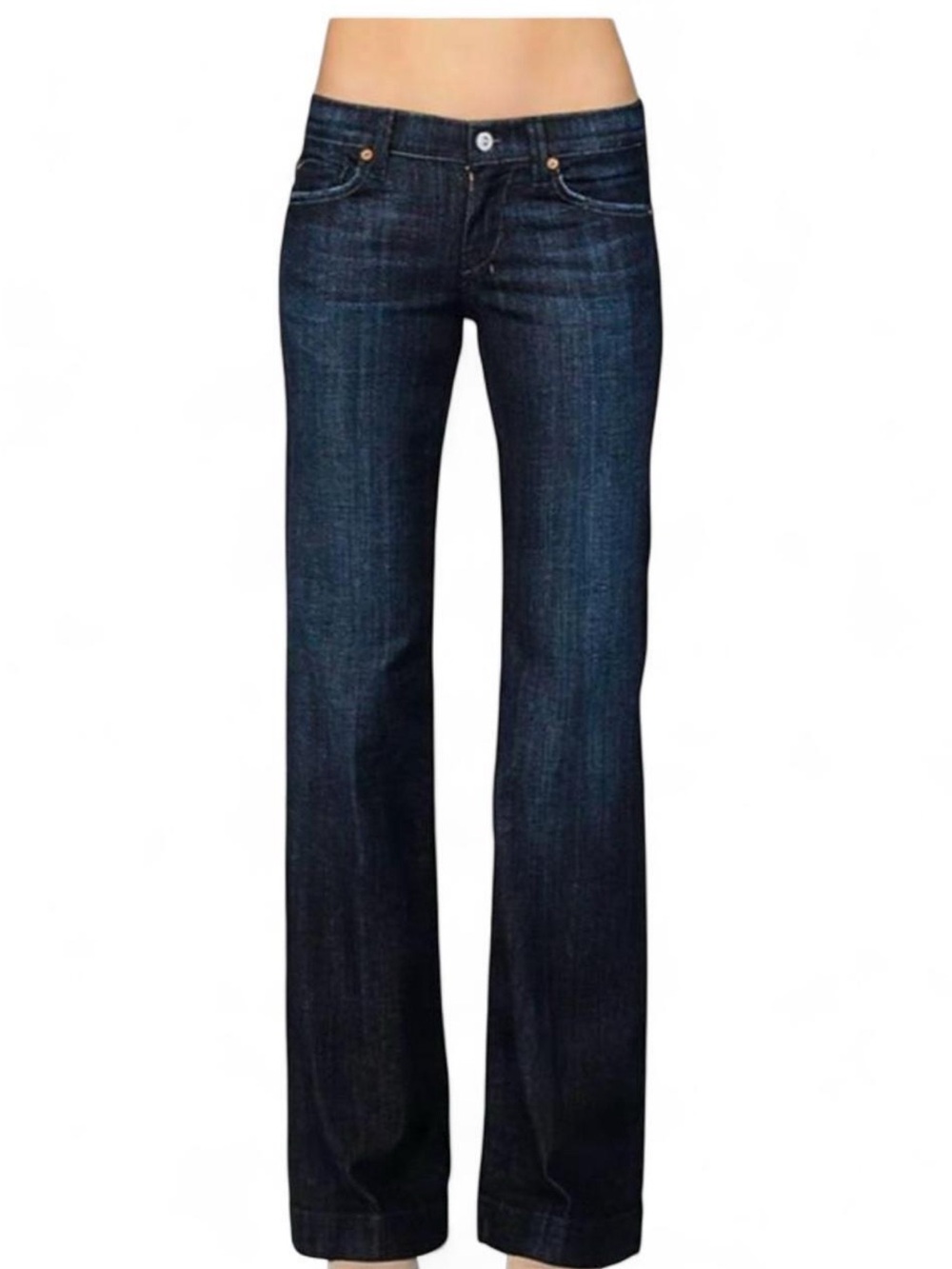 Women’s navy boot cut jeans